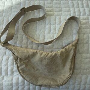 Uniqlo Beige Crossbody Moon Bag